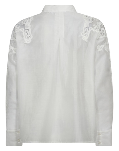 Co'Couture - Kawa CC Embroidery Skjorte - White